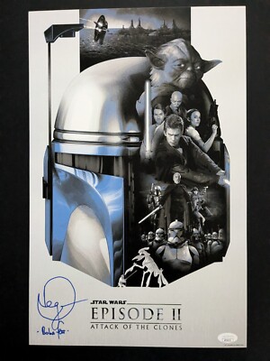 DANIEL LOGAN Star Wars signed 11x17 Poster Young Boba Fett Autograph JSA COA