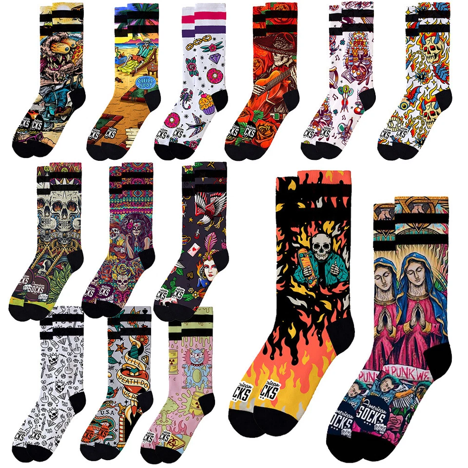 LUF American Socks Sport-Socken Fitness-Socken Running - Mid High