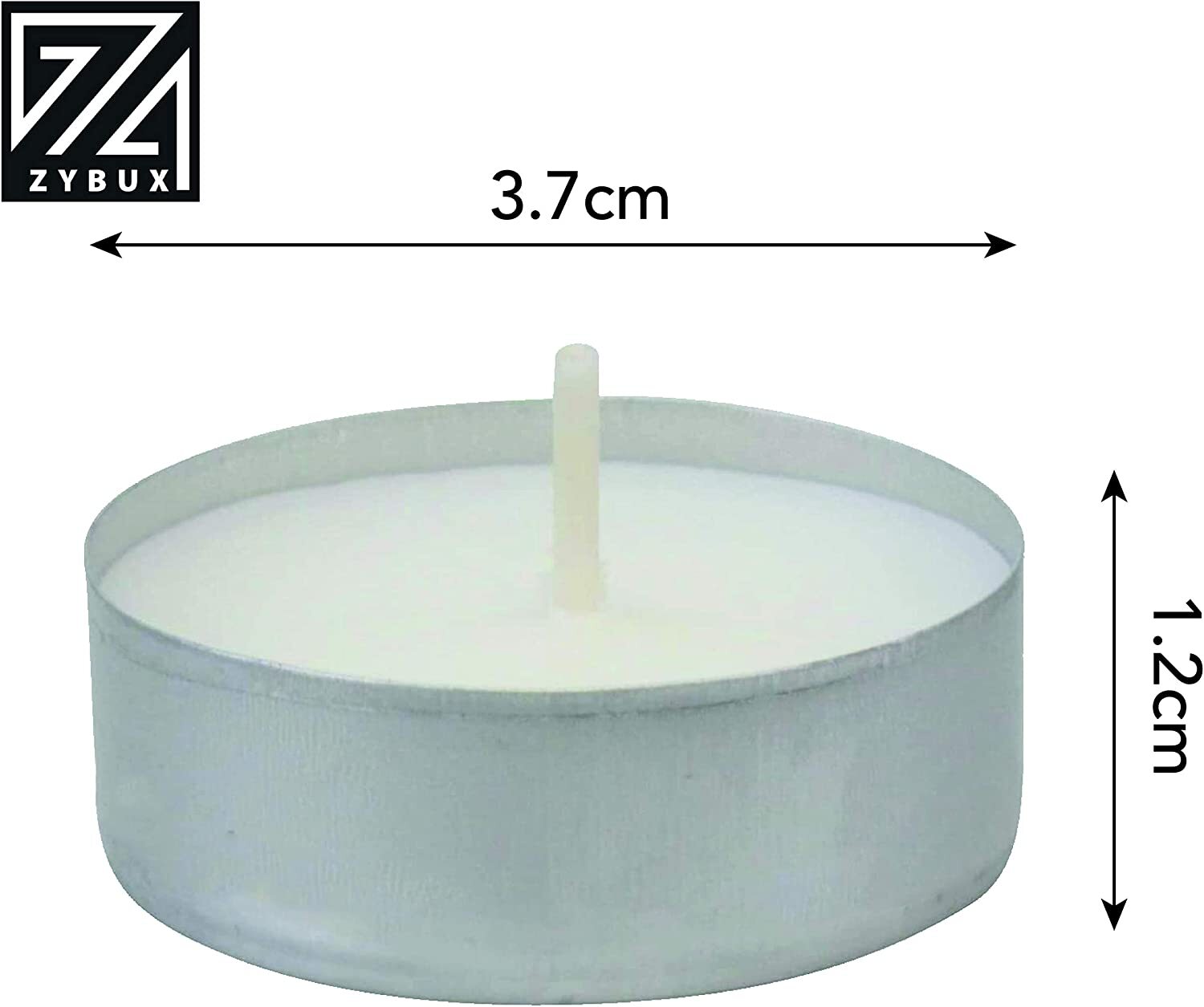 Tea Night Lights Candles 4 HOUR LONG BURN Unscented Tealights