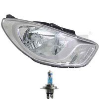 Scheinwerfer Rechts Chrom H4 FüR Hyundai I10 PA Inkl. Osram Lampen