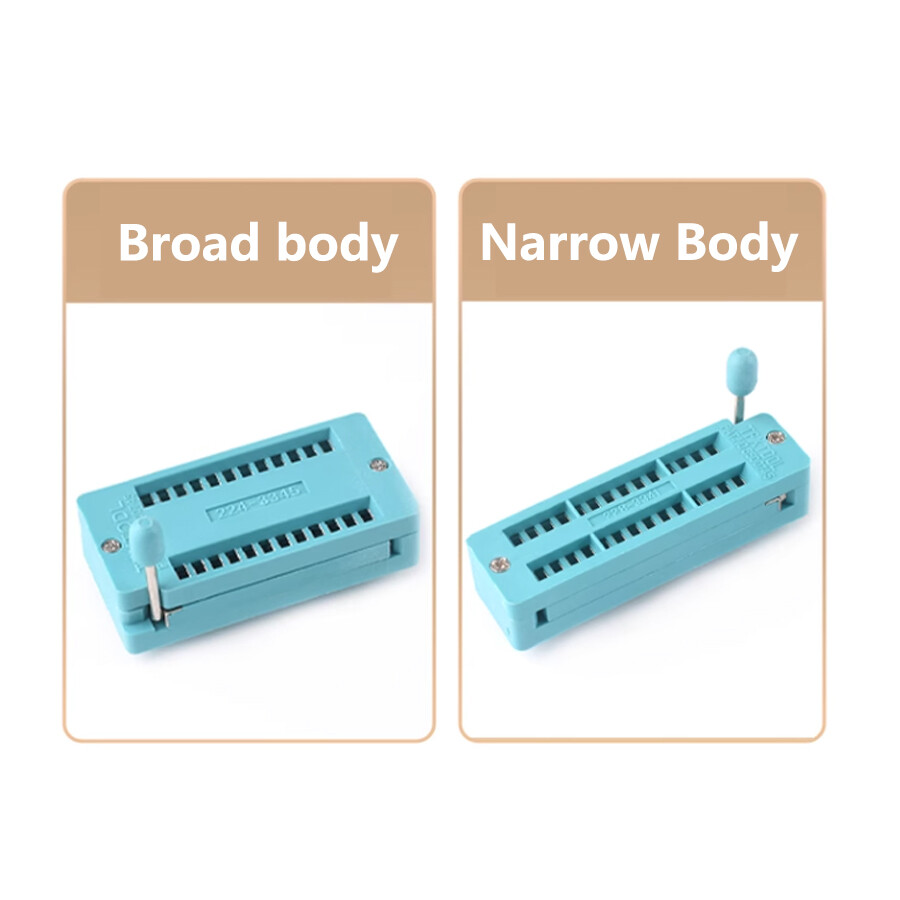 INICDセット Universal ZIF/ZIP/DIP IC Logic Chip Socket 14,16,18,20,24,28,32,40