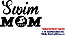 Vinyl Decal Sticker - Swim Mom 05 Car Truck Bumper Window Laptop JDM Fun 12"