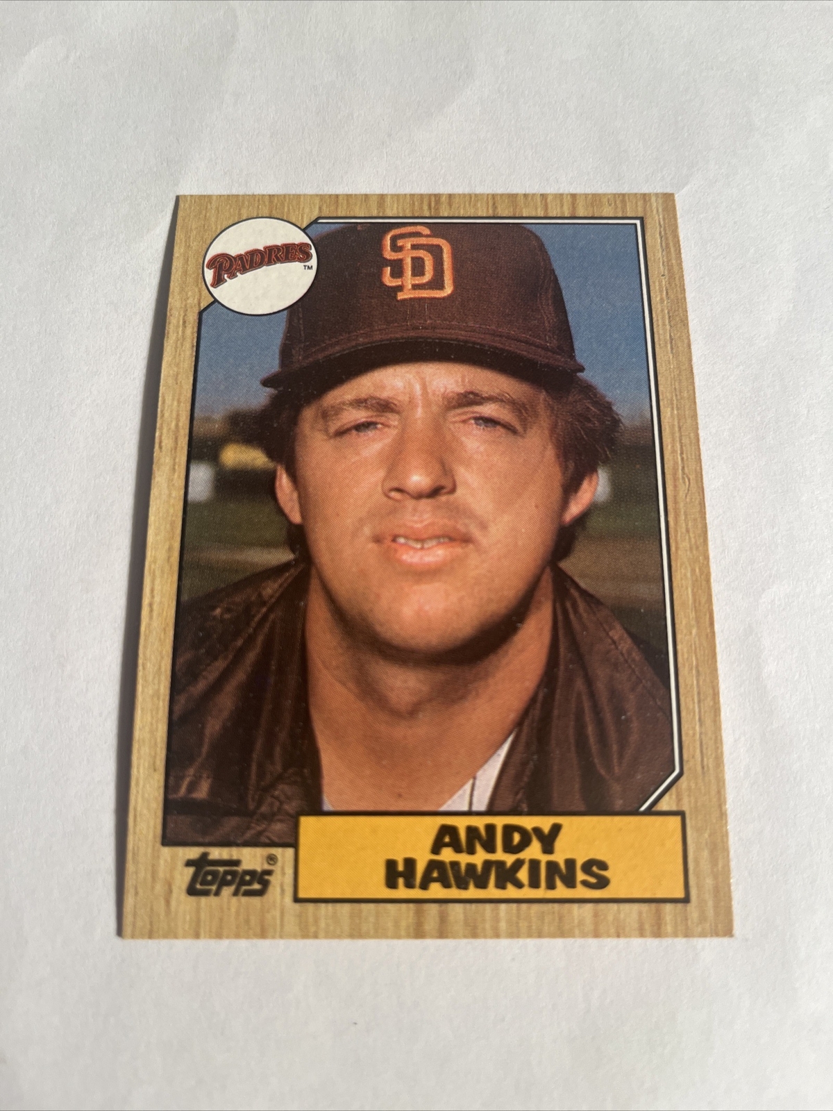 1987 Topps Andy Hawkins #183 San Diego Padres NM-MINT 