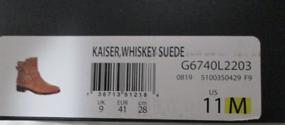 27 EDIT Kaiser Whiskey Suede Leather Ankle Zip Comfort Moto Boots