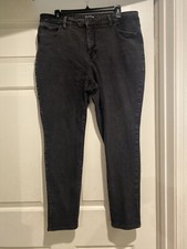 Time And Tru High Rise Skinny Jeans Women  s Size 18 Black B75
