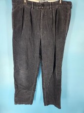 Vintage Polo Ralph Lauren Blue Corduroy Pants Classic Stretch Chino Mens 36X30