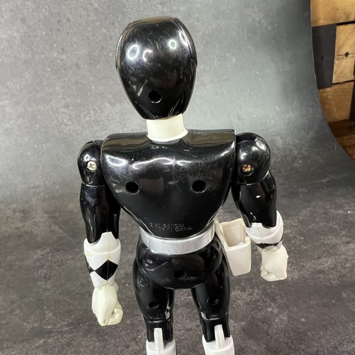 1993 Mighty Morphin Power Rangers Black Ranger Toy Action Figure - Picture 9 of 13