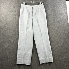 Vintage Pendleton Pants Women's 14 Gray Virgin Wool Pleated Dress Trousers