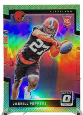 2017 Panini Donruss Optic Jabrill Peppers Lime Green Prizm Rookie RC #140 Browns