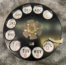 Vintage 1954 Western Electric Bell System 6A  dial early  P-339952 dotted plate.