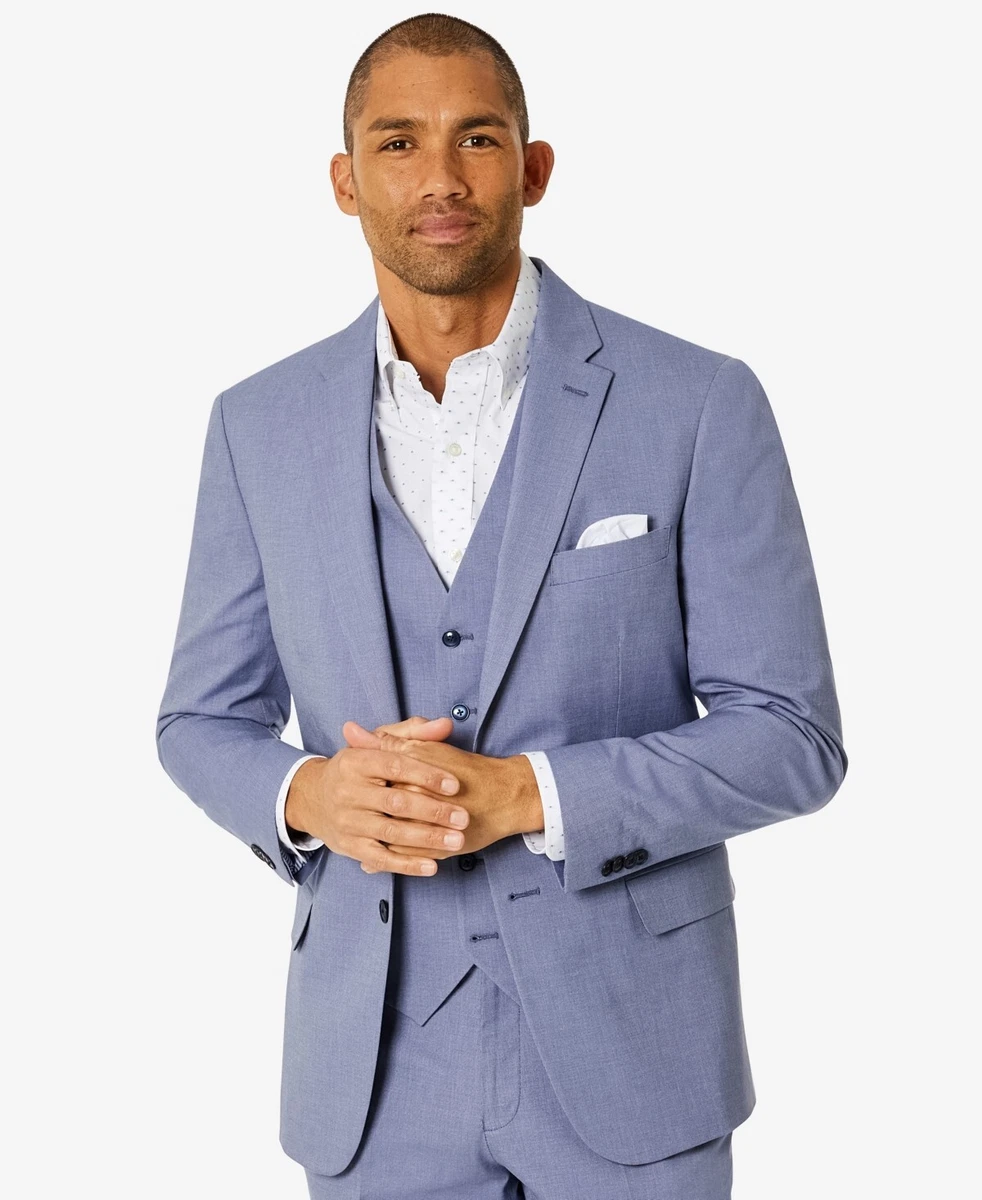 Veste Costume Tommy Hilfiger homme Modern Fit Th Flex Chambray Taille 38R Bl