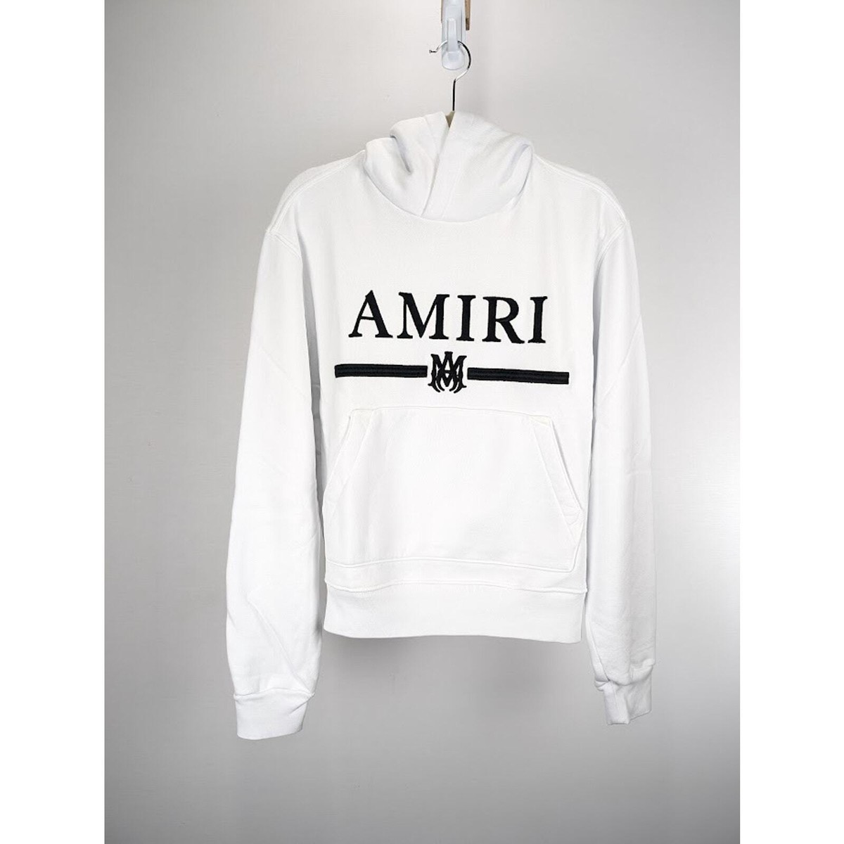 Amiri MA Bar Embroidery Hoodie in White BNWT XXL | eBay Amiri MA Bar Embroidery Hoodie in White BNWT XXL | eBay
