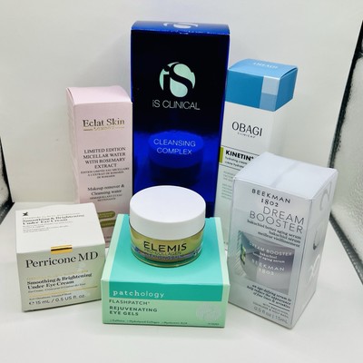 Lot of 7 NIB Luxury Skincare Products - Elemis, Obagi, Perricone MD & More!