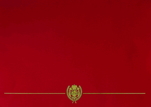 Red Classic Crest Certificate Cover Red Classic Crest Certificate Cover