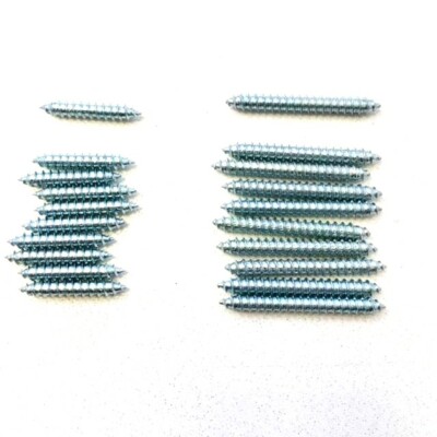 Wood To Wood Dowel Screws Double Ended Screws | eBay UK