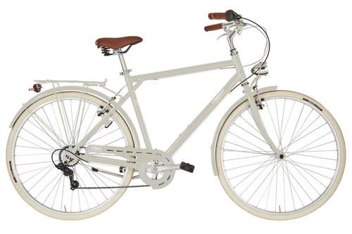 Alpina Bike Bonneville Herren-Stadtfahrrad, Kamelgrau, 55 Cm – 6-Gang, Komfort-Geometrie