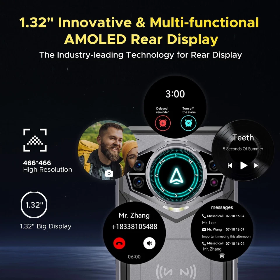 DOOGEE S200 6,72 Zoll 5G Outdoor Smartphone 32GB+256GB Android 14 Handy 10100mAh - Bild 4 von 4