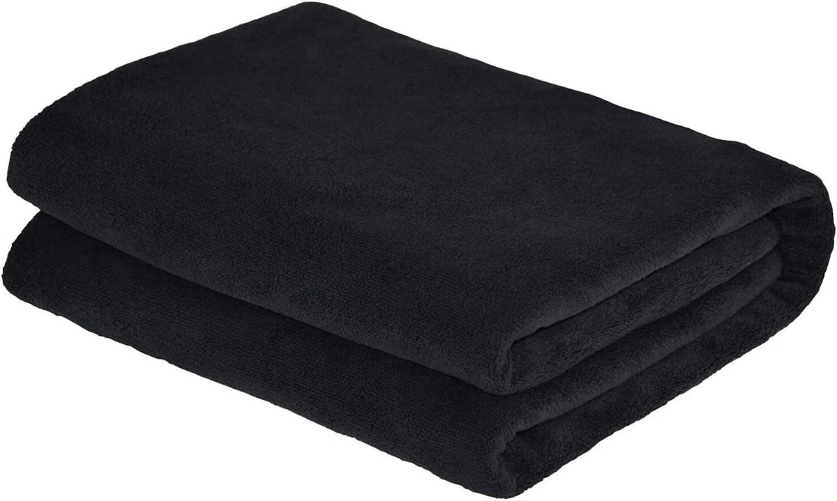 100% Cotton Extra Large Oversized Bath Towel Black Bath Sheet 40x80