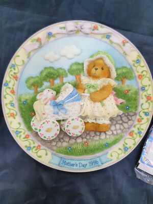 Cherished Teddies Muttertagsteller 1996 brandneu (gefunden in unserem Lagerzimmer)