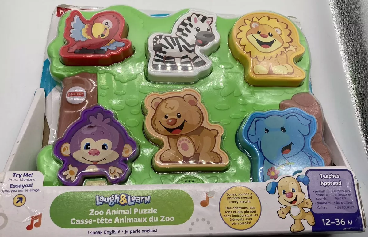 Sensory Interactive Musical Zoo Animal Puzzle Fisher Price Laugh