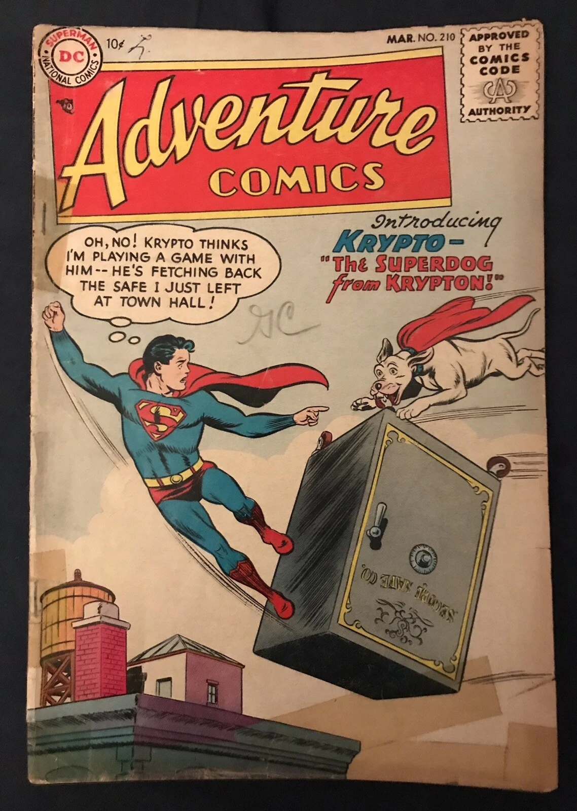 ADVENTURE COMICS #210 (1955) MAJOR KEY: 1st appearance of Krypto Around GD - Picture 1 of 8