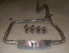 Catback Stainless Exhaust Bandclamps Polished Cme Center Tips For Camaro