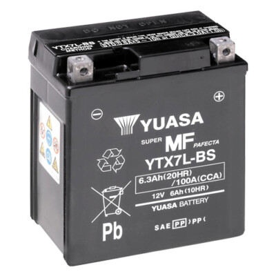 Batterie für Vespa GTS 125 i.e. IGET ABS 17 YUASA YTX7L-BS AGM geschlossen