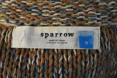 Sparrow Womens Sweater Size S Brown Olive Blue Cardigan 3/4 Sleeve Linen - Picture 4 of 5