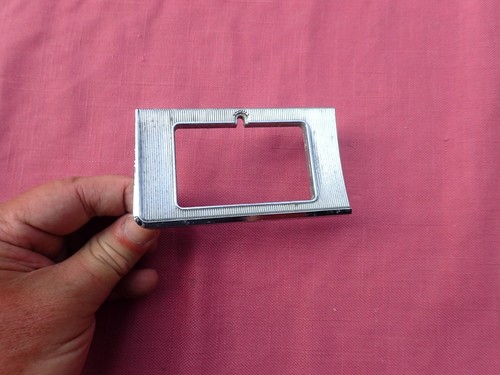 1957 Ford Fairlane clock bezel trim piece, nice! FEG-15009-B, plate, dash