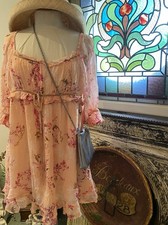 Free People Peasant / Babydoll Marney Boho Mini Dress