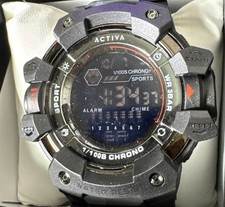 Activa Armour X Invicta Men's 50mm Camo Black Rubber Digital Watch ACW8050MC-003