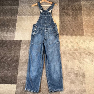 Mustang Jeans Work System Denim Overalls Blue Cotton Workwear Dungarees Mens S