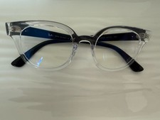 NEW RAY-BAN RB 4324-V 5943 CLEAR BLACK AUTHENTIC EYEGLASSES 50-21