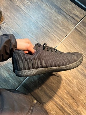 NOBULL Trainer Mens 8.5 Black Knit Training Gym Crossfit Streetwear Trainer