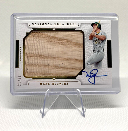 2024 Panini National Treasures Mark McGwire LJS-MMG Auto Mem 21/25 A's
