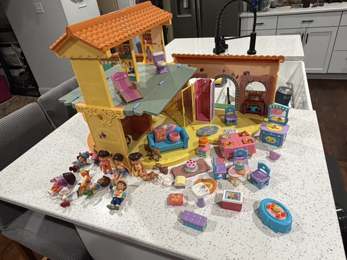 2003 Mattel Dora the explorer talking dollhouse w/ sound tested