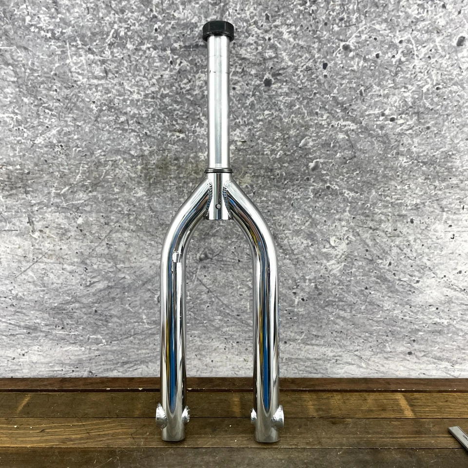 Hoffman Bikes BMX Fork 20in Chrome 1 1/8 Threadless Mid School Dropout Boss - Image 3 of 4