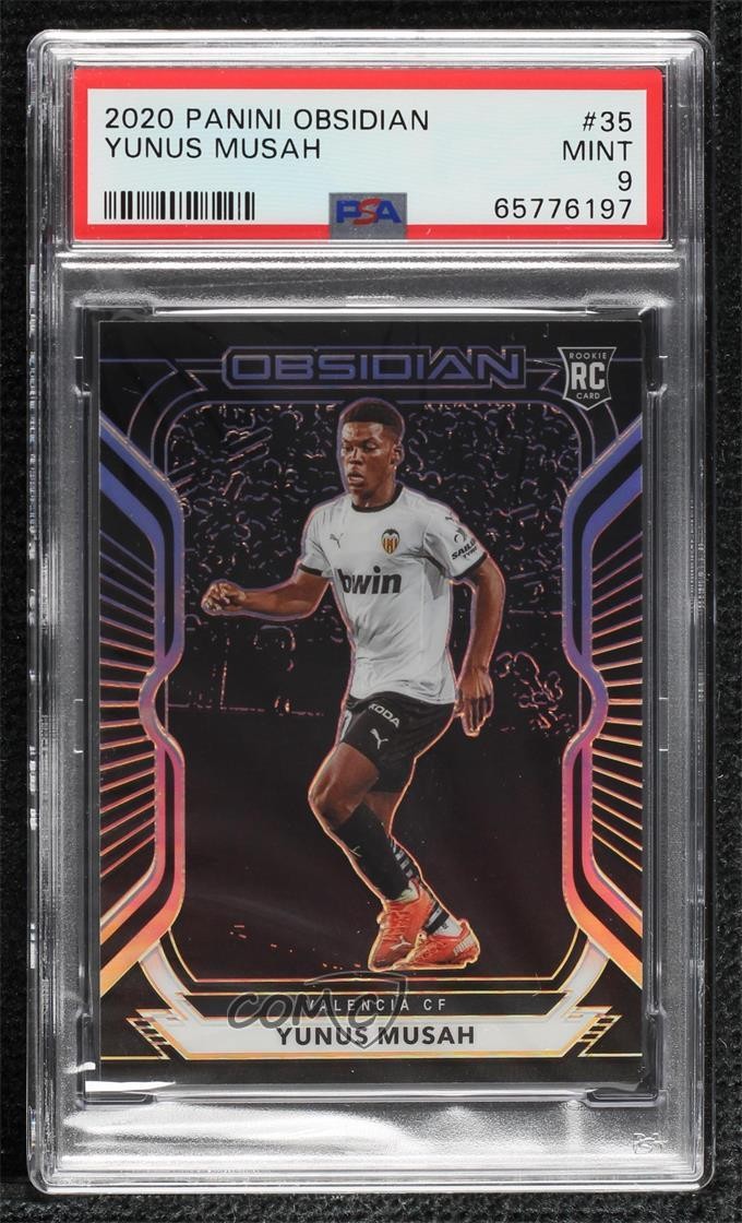 2020-21 Panini Obsidian 182/195 Yunus Musah #35 PSA 9 MINT 12wc