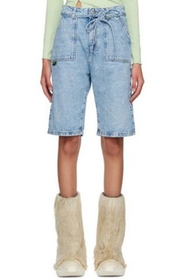 AVAVAV SSENSE Exclusive Belted Blue Denim Shorts - Size Small