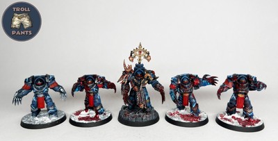 Warhammer 40k - Night Lords - Chaos Space Marines - 5 Cataphractii Terminatoren