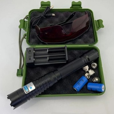 GQ6 520nm Adjustable Focus Green Flashlight Pointer Visible Beam US-Gift Box