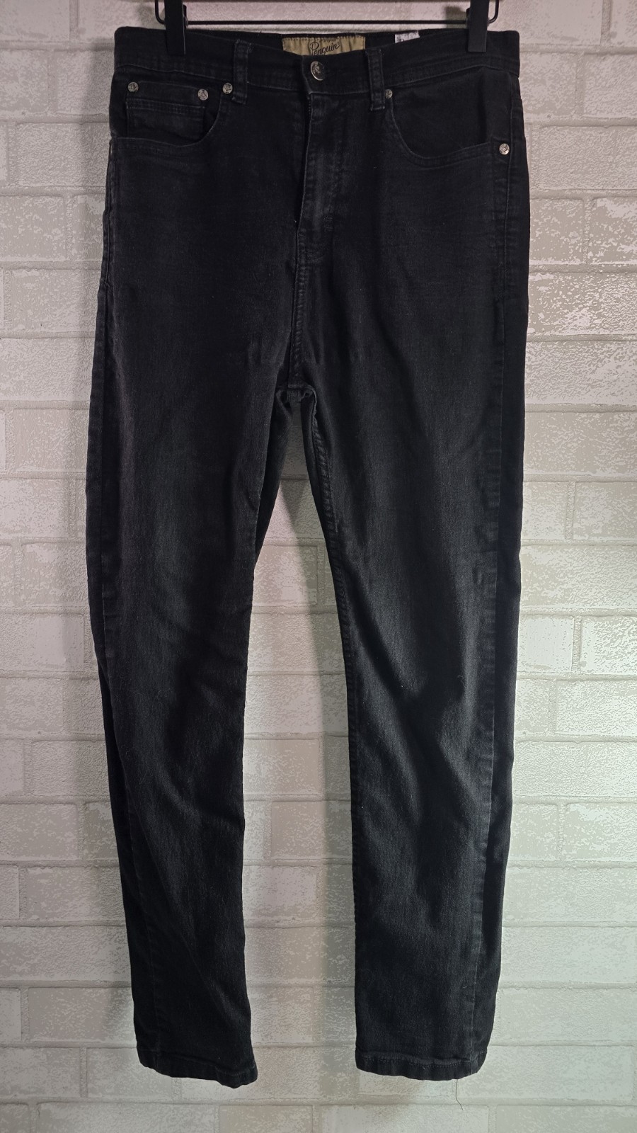 Original Penguin P55 Denim Marvin Black Stretch Jeans Teen Y