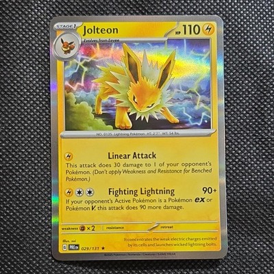 Pokémon Jolteon Holo Card Lot PREN 029/131 2023 Lightning Creature 2 Cards