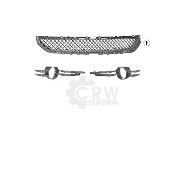 QR-Parts LüFtungsgitter StoßFäNger Vorne Links FüR BMW 3Er Cabriolet E46-image