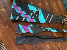 Elegant Silk Tie  Cummberbund Set Plus aBlack Silk Tie Tuxedo Ready 