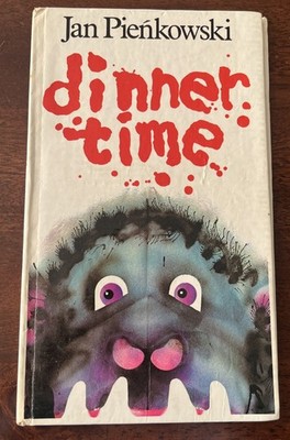 Vintage 1980 Pop Up Book HC Dinner Time by Jan Pienkowski Rare VTG popup picture