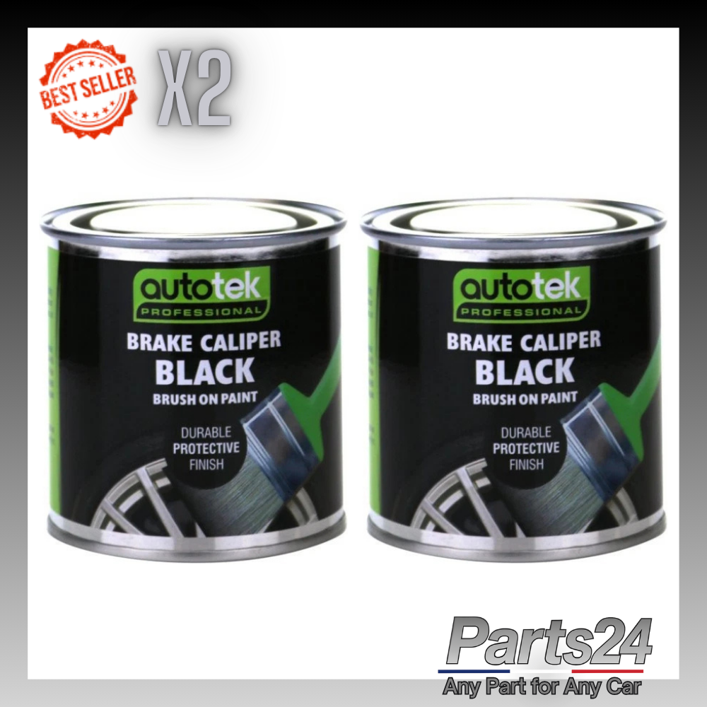 2x Autotek Brush On Caliper Black - 250ml ATOOCALBK250 | Brush On Paint