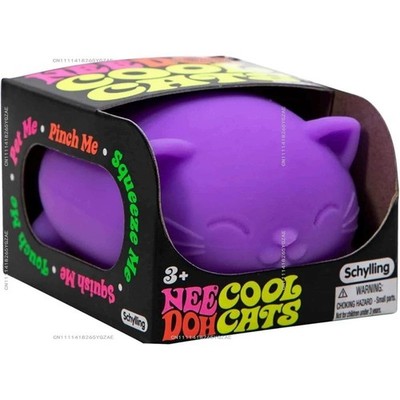 NeeDoh Cool Cats Squishy Stress Balls Sensory Fidget Toy Assorted Colors Kids Gi