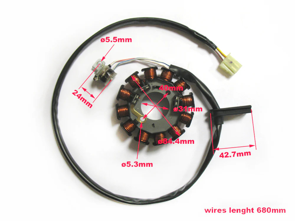 Stator pour restaurer l'allumage des motos Rieju MRT et DT 50cc après 2003