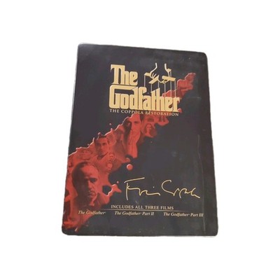 The Godfather I, II &III The Coppola Restoration 5 Disc Metal Box Set (DVD,2008)